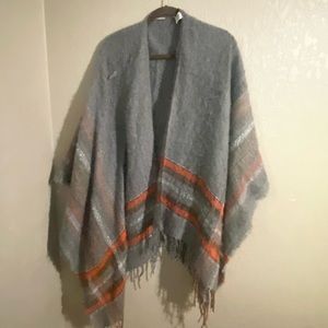 Gray poncho